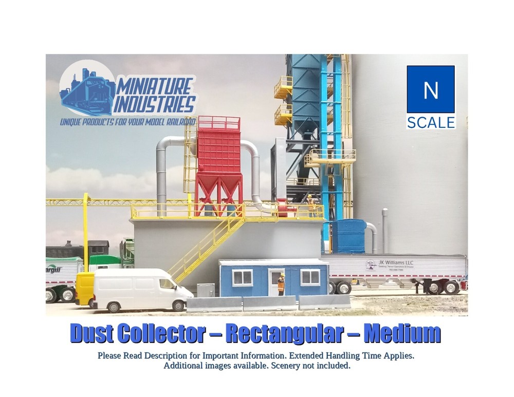 N Scale Dust Collection Rec. Med. Kit for Grain Elevator Structures  1:160