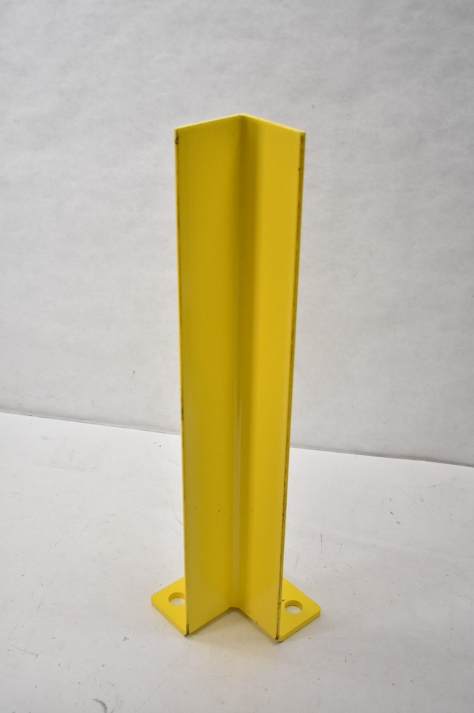 Global Industrial Steel Barrier Post Yellow Triangular 24" Tall Open Ended