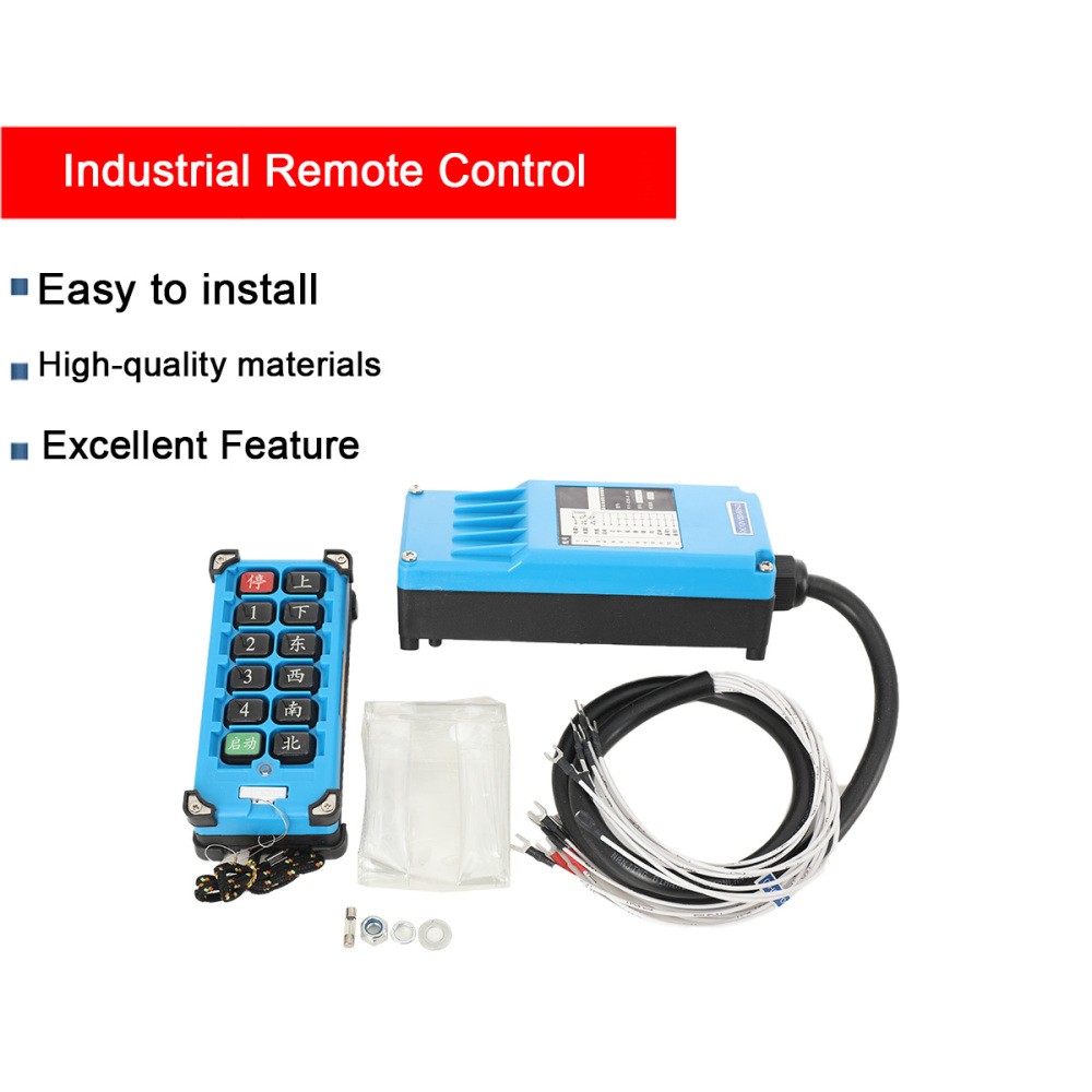 DC12V Industrial Remote Control Transmitter+Receiver Wireless for Hoist Crane