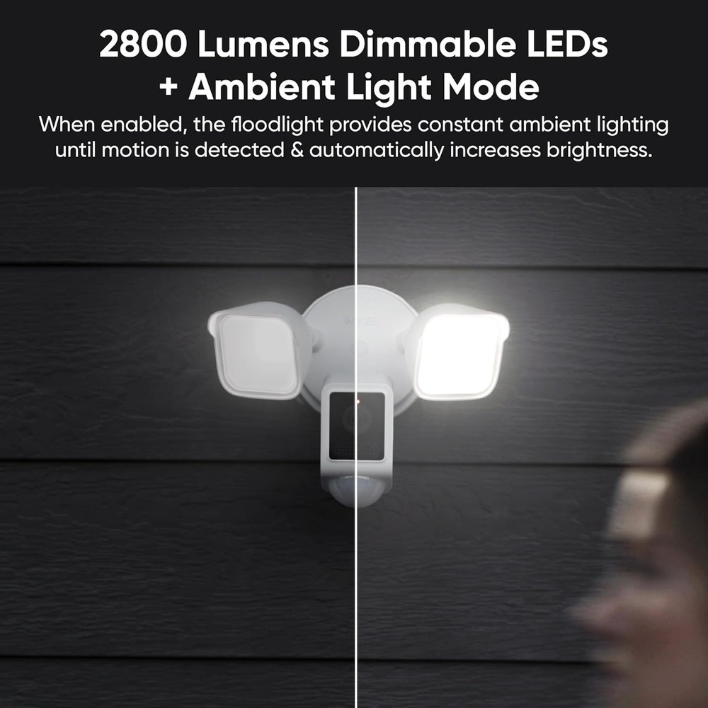 Floodlight Camera v2, Security Camera Outdoor, 2K HD with Color Night Vision,...