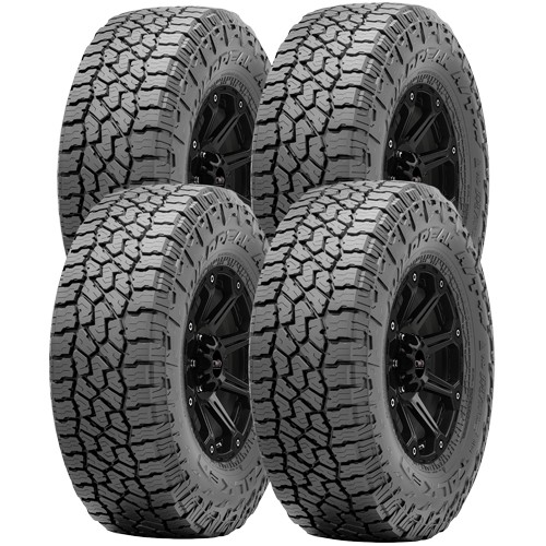 (QTY 4) 265/70R17 Falken Wildpeak A/T4W 115T SL Black Wall Tires