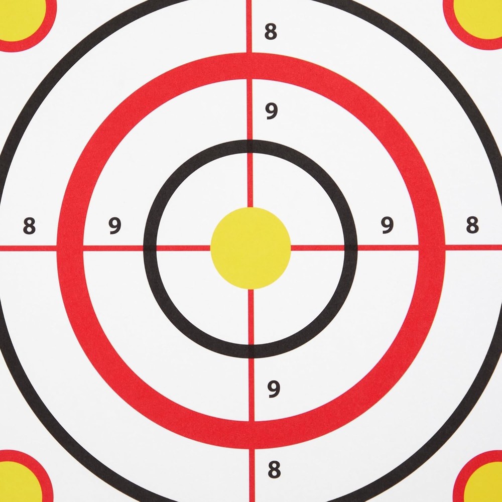 Juvale 50 Pack Paper Shooting Targets for Range - 11x11", Multicolor