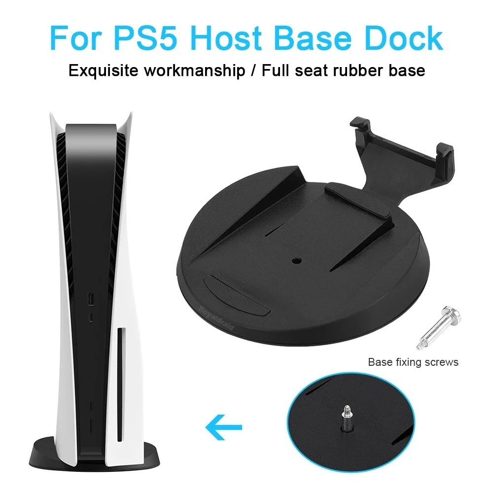 For PS5 Disc Version Console Base Bracket Stand Vertical Horizontal