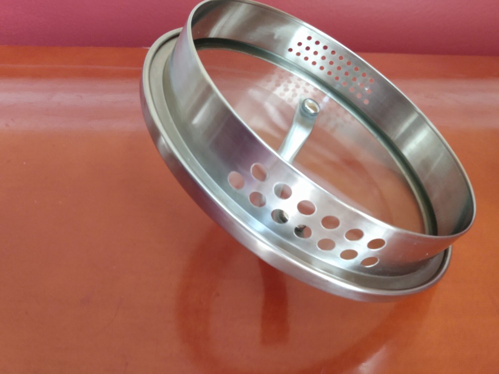Replacement Double Strainer Lid, Outer Rim 6.75" , Inner Lip 6", Unbranded