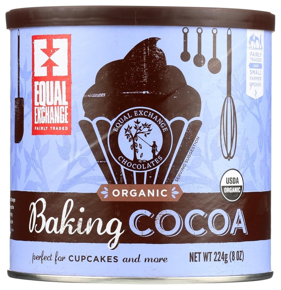 Dutch Process Baking Cocoa 8-Ounce Can - Organic & Ethically Sourced