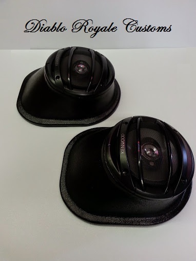 BLACK JACK SPEAKER POD ADAPTERS 6.5" 6 1/2" or 5.25" SPEAKER spacer W/FLANGE