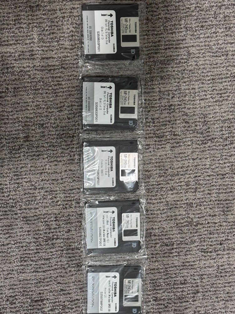 Toshiba Micro Floppy Disk MF-2HD, Personal computer, utility, setup,intel,fast