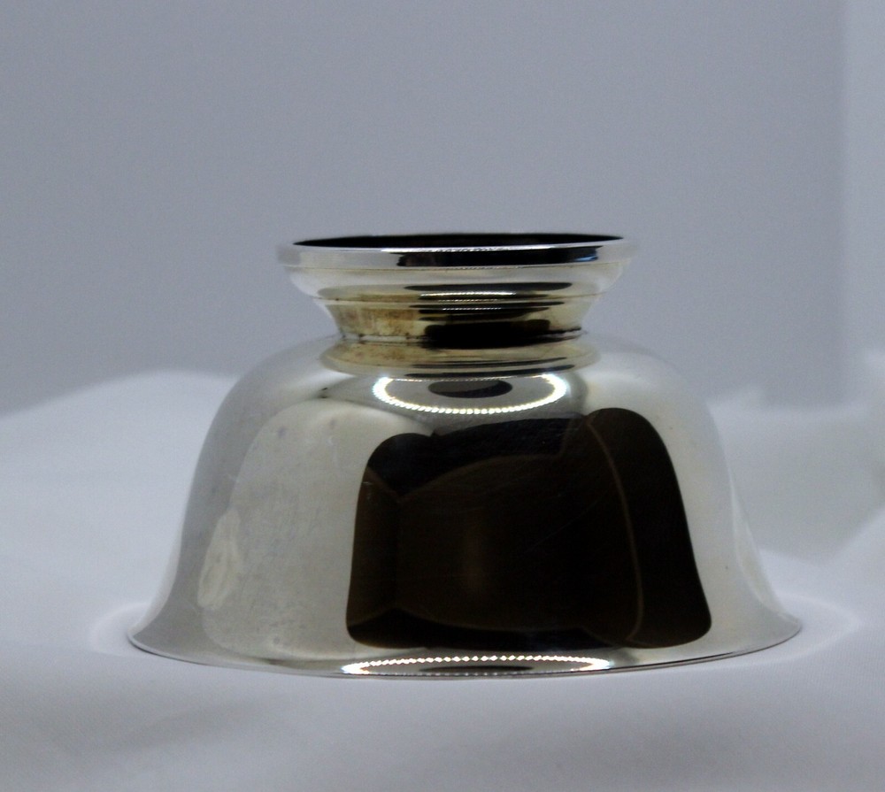 Silver Plate Footed Serving Bowl 4 x 2