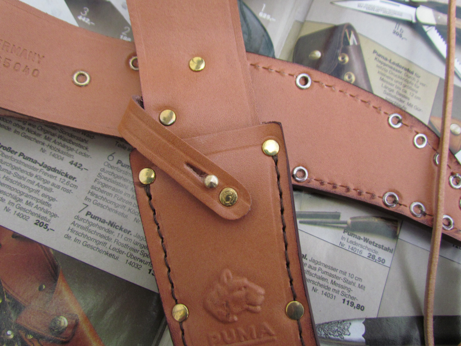 Puma Knife Sheath for Puma Knife Skinner 6393 Model Pre 1964 Solingen Germany