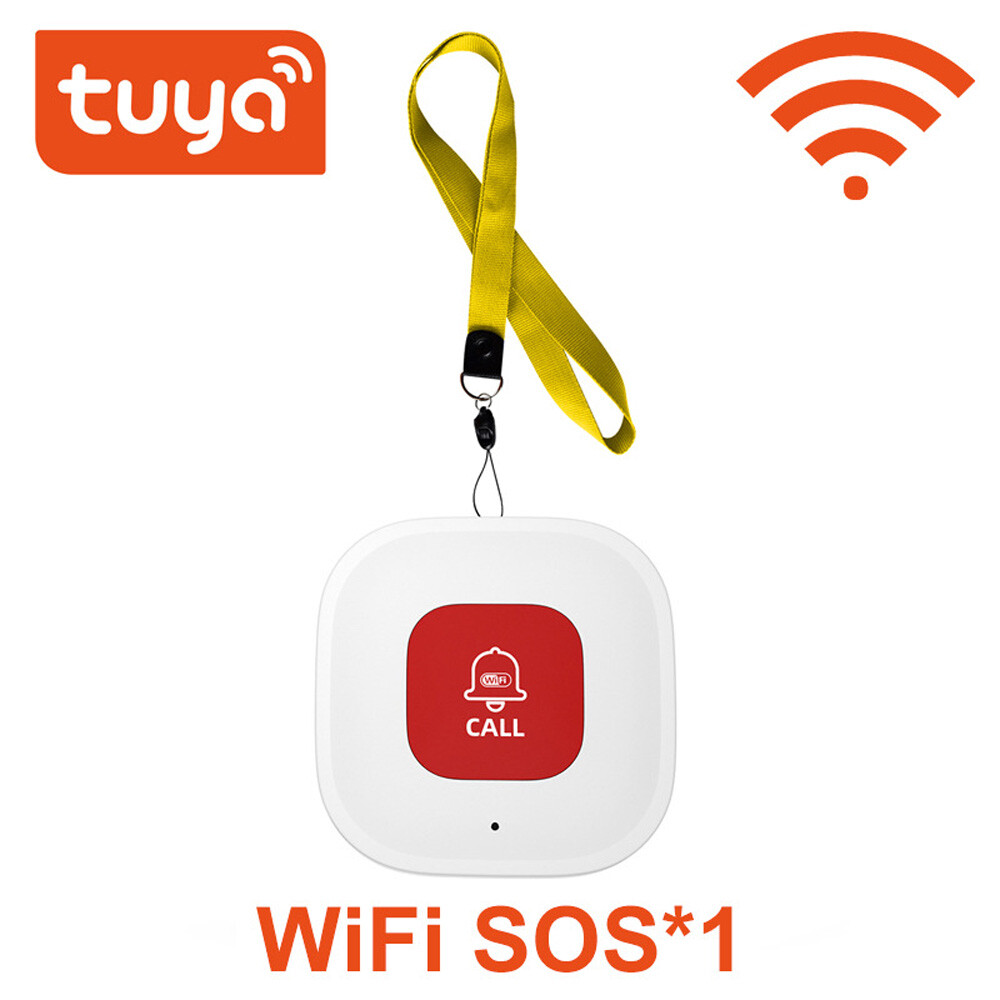 Tuya WiFi Elderly Wireless Panic Button Smart SOS Call Button Emergency Alarm US