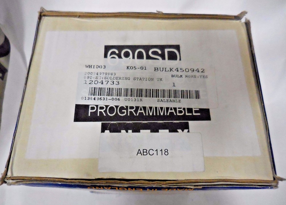 Antex Electronics Ltd. 690-SD, UD82070 Temperature Controlled Soldering Station