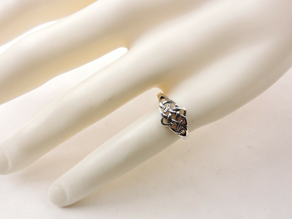 Sterling Silver Celtic Weave Ring - Free Gift Packaging
