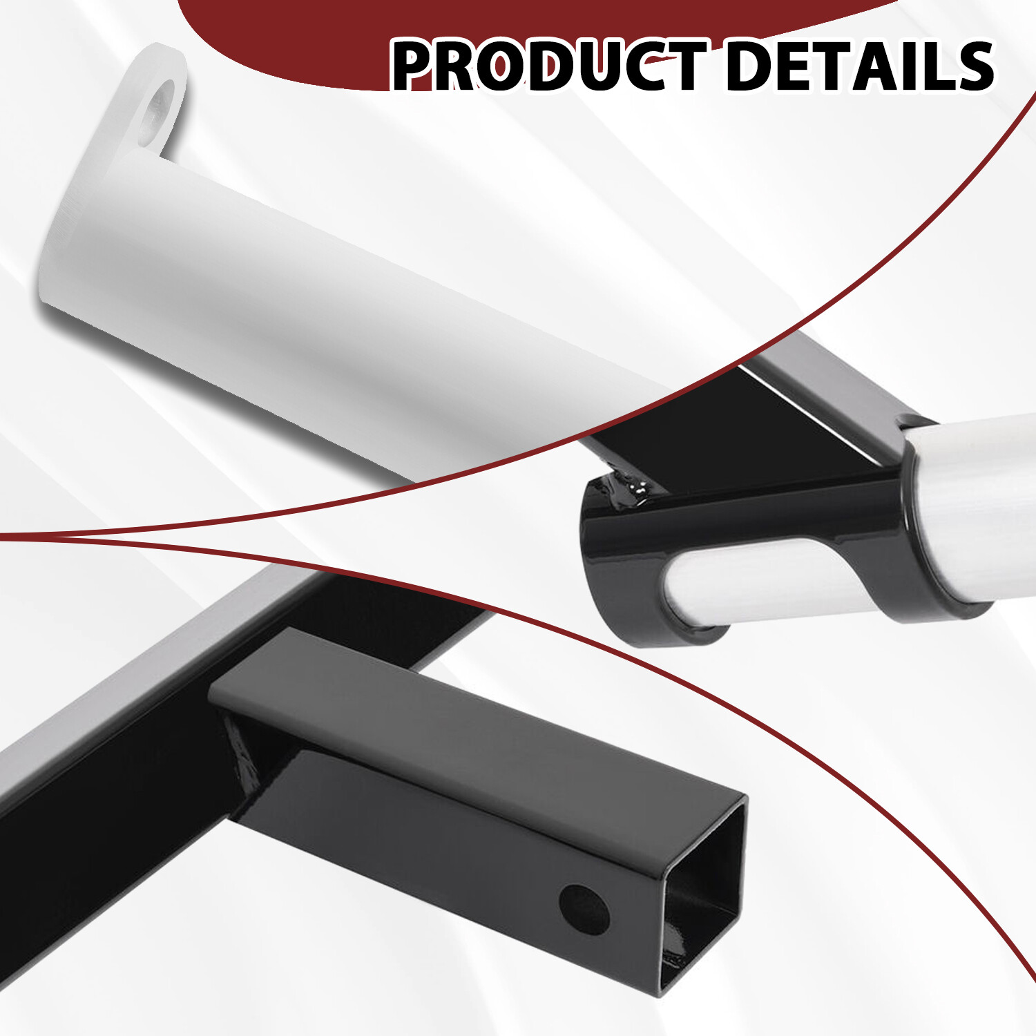 Vehicle Mounted Camping Hammock Stand For All 2 Inch Receivers Trailer Hitch