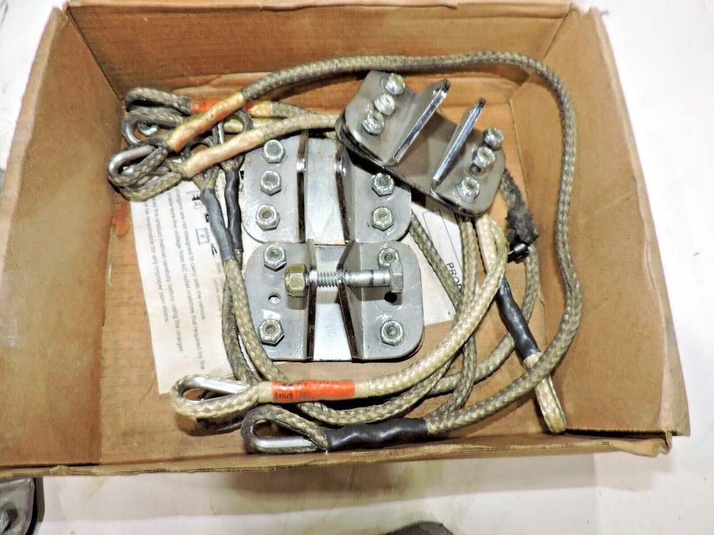 (7) steel safety tether mounts and assorted tethers Nascar Late Model