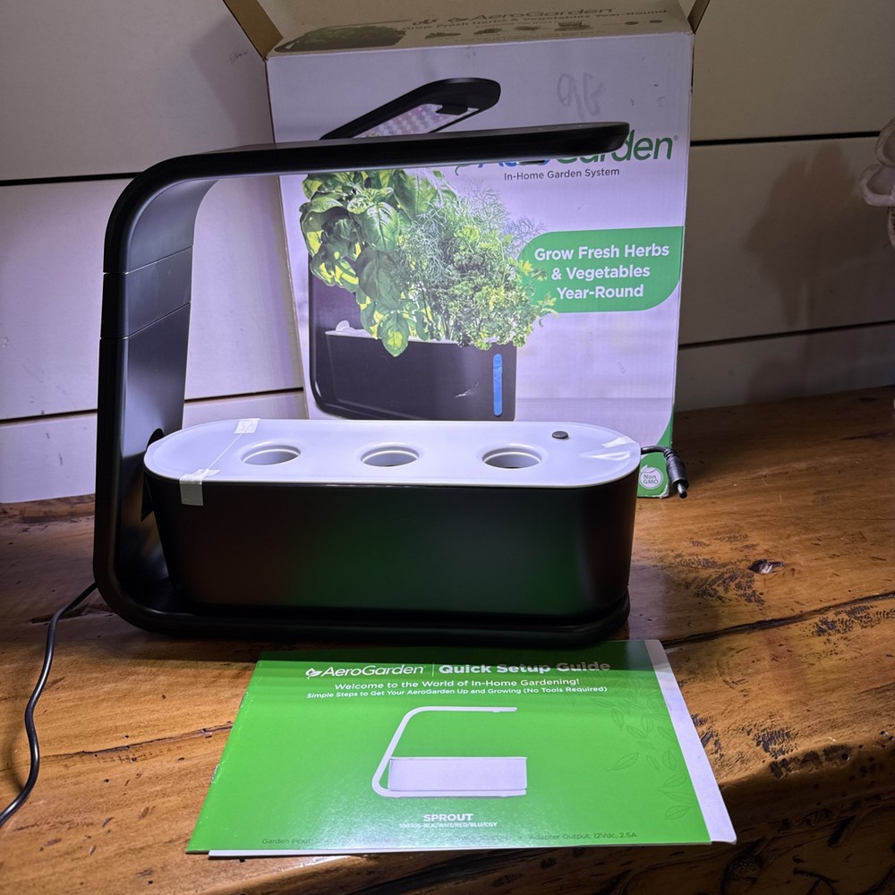AeroGarden Sprout Garden System- No Pods- Never Used