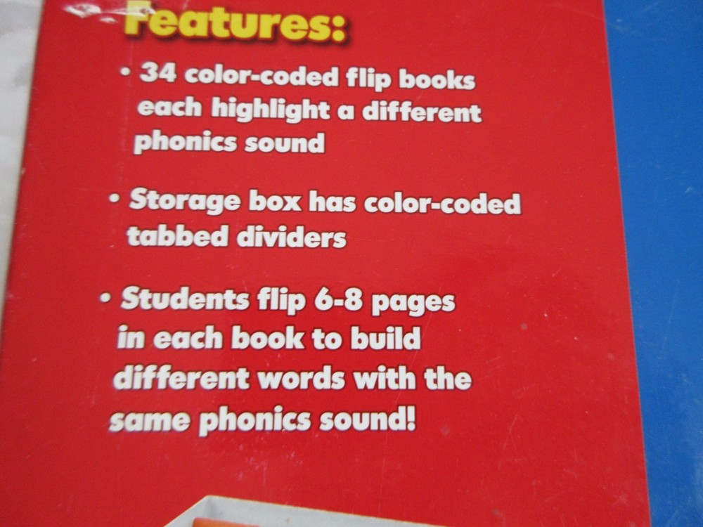 Lakeshore Phonics Color-Coded Flip Books - Grades 1-2 - EUC, COMPLETE