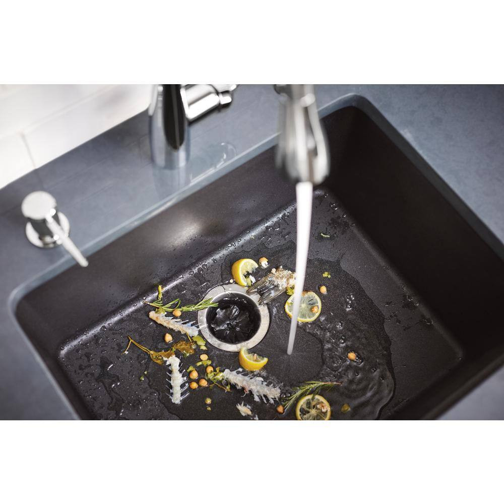 Host Series 3/4 HP Continuous Feed Space Saving Garbage Disposal with Sound Redu