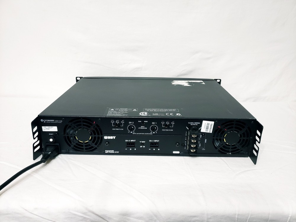 Crown CTs 1200 Two-Channel 600W Power Amplifier Working