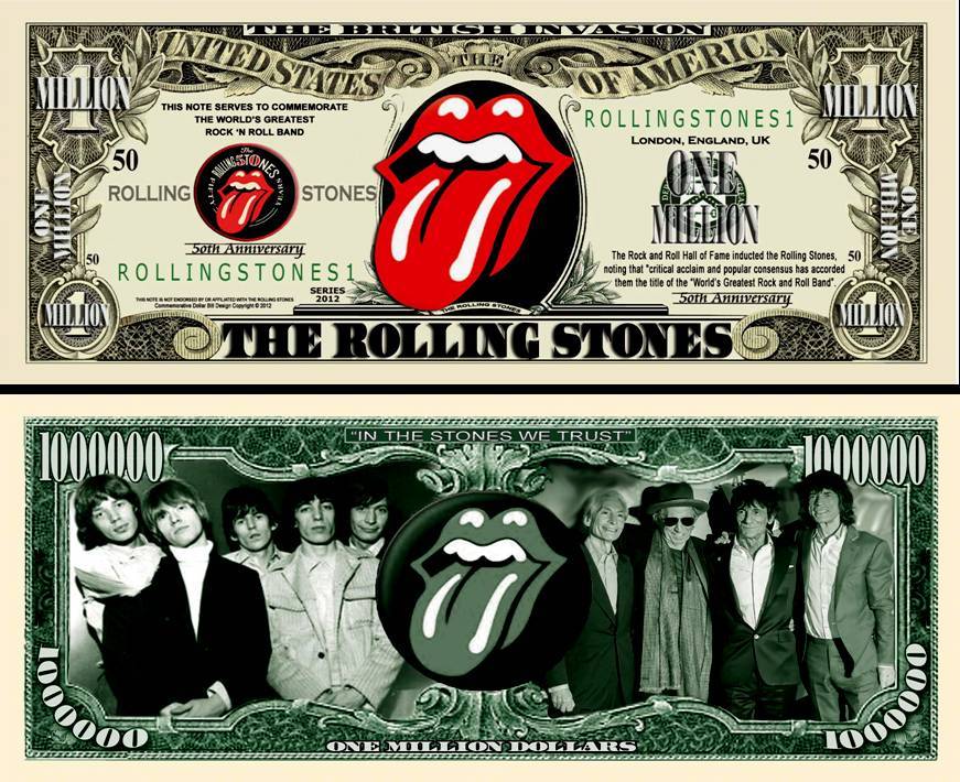 OUR ROLLING STONES DOLLAR BILL (2 Bills)