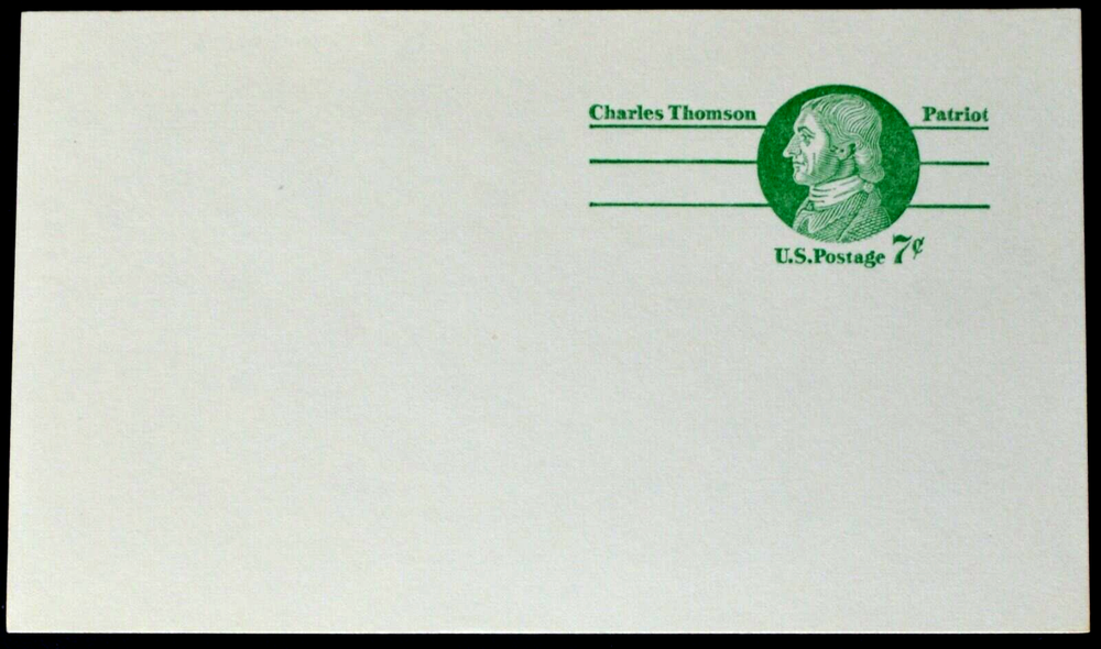 1975 US Sc. #UX68 postal card, 7 cent, mint, sharp corners, excellent condition