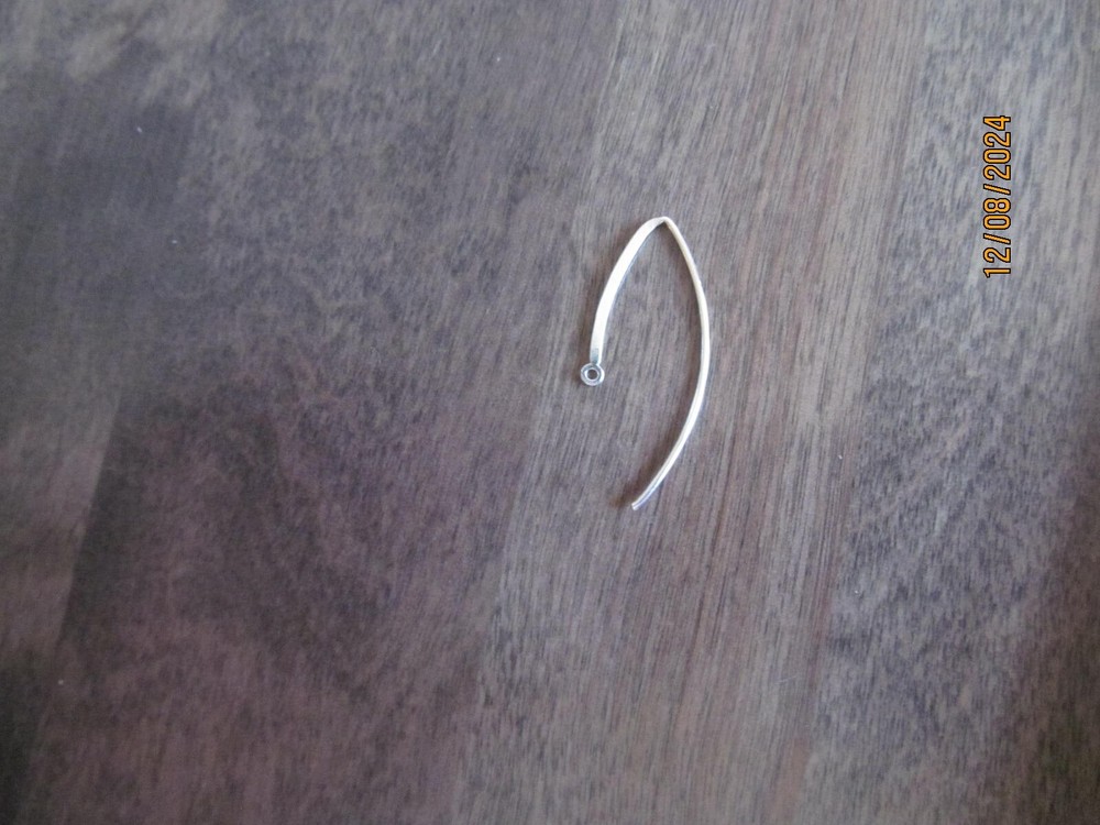 Long Earwires, 35mm, Sterling Silver, 2 Pair