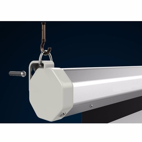 100" 4:3 80" x 60" Viewing Area Motorized Projector Screen with Remote Control M