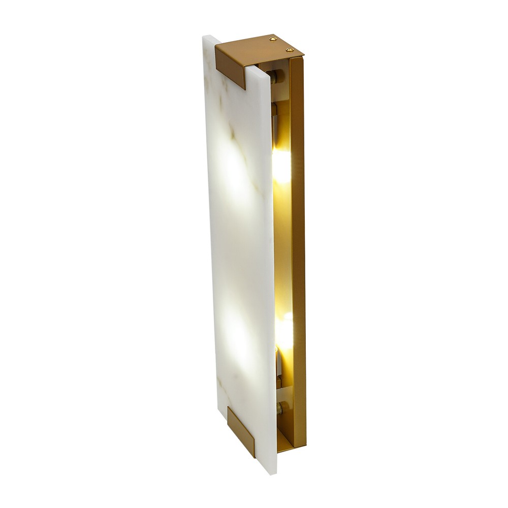 Rectangular G9 Light Wall Lamp Hand-Carved Alabaster Sconce Bedroom Kitchen US