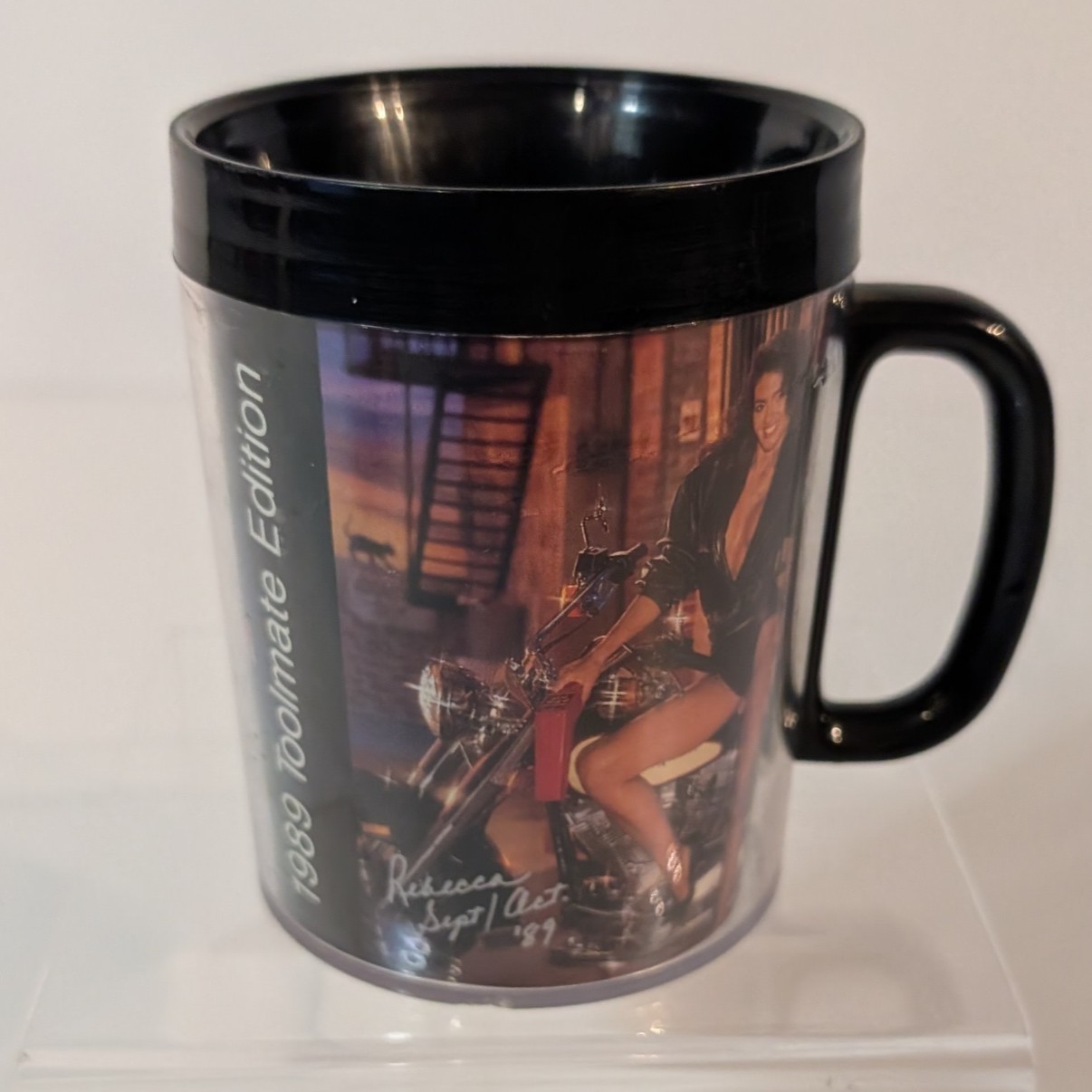 Vintage Snap-On 1989 Toolmate Edition Plastic Coffee Mug, Shop Cup, Rebecca, Oct