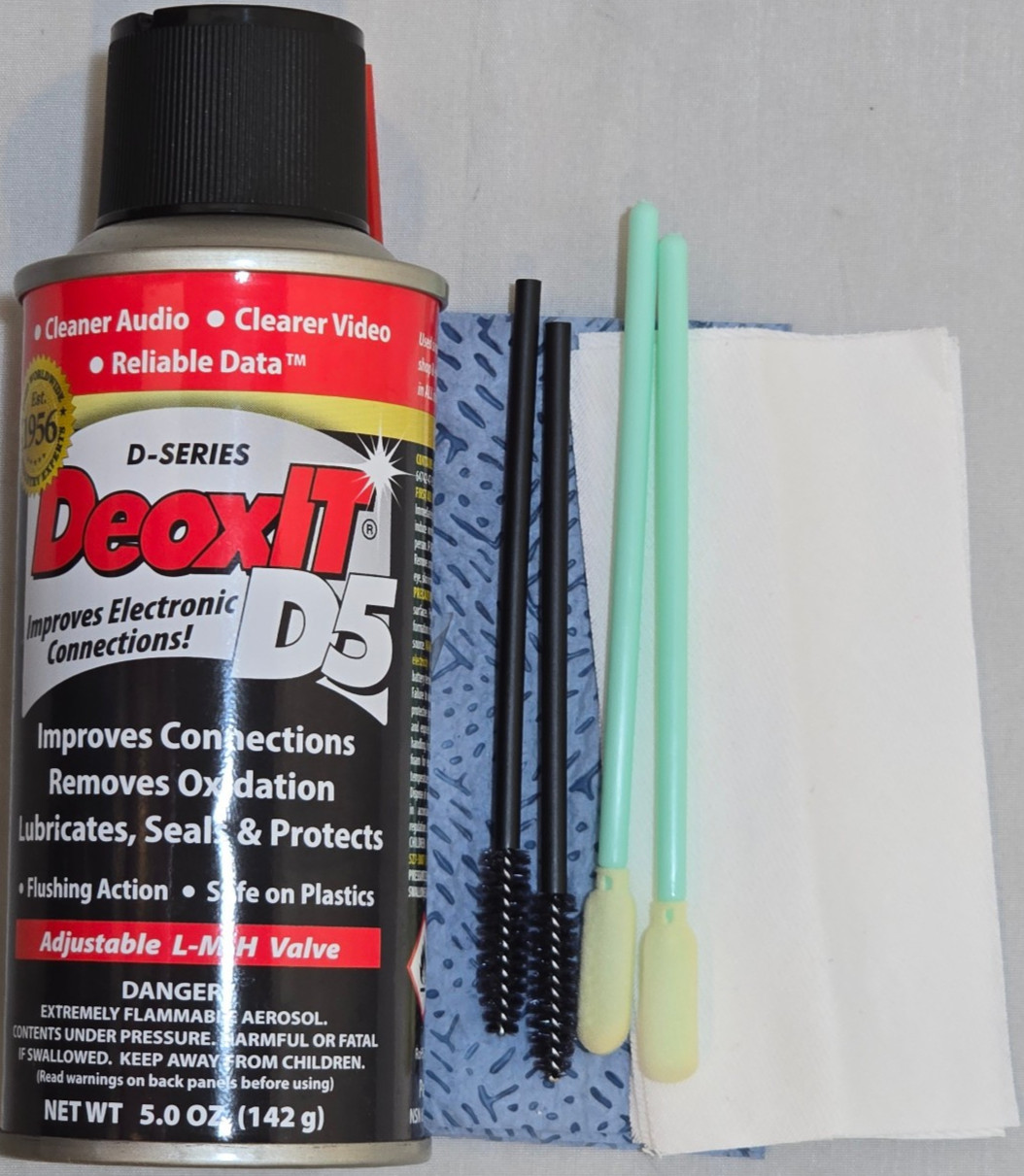 Caig DeoxIT® D5S Can 142g 5% solution spray w/LMH valve Kit K-100CD5