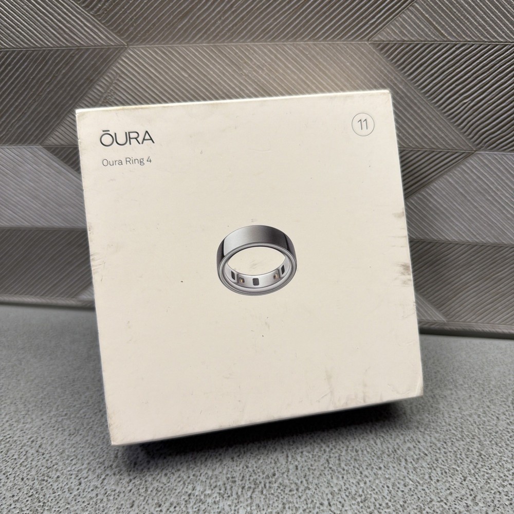 Oura Ring 4 Smart Ring Size 11 Activity Tracker Silver
