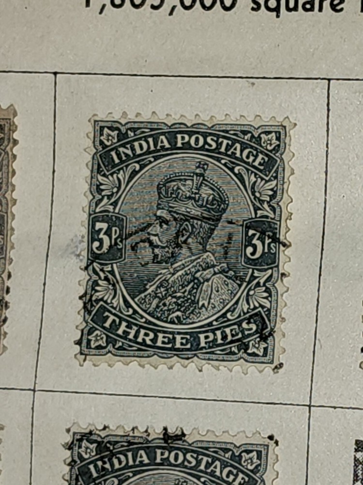 Foreign India 3p Stamp Used - #H394