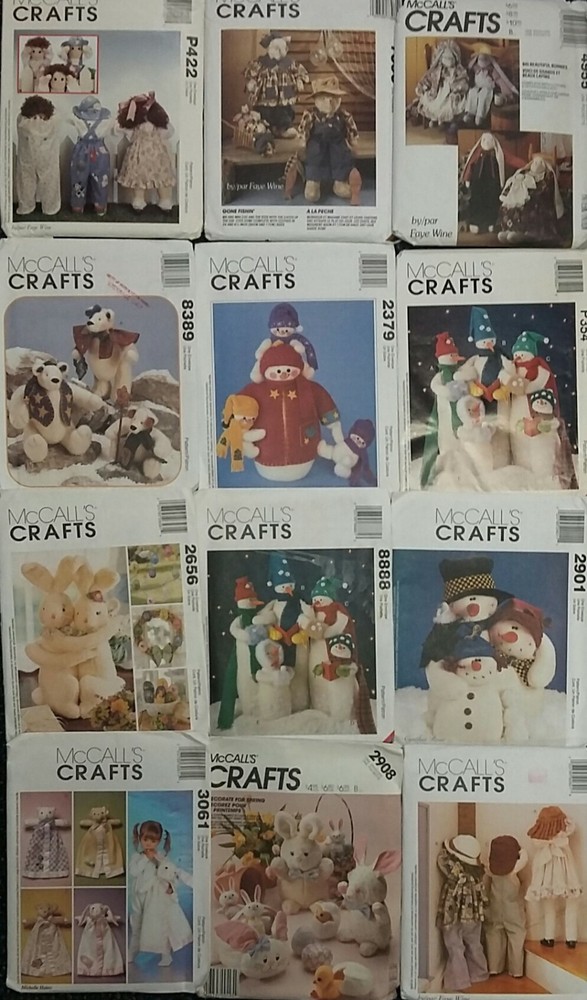 Sewing Patterns Decor/Headwrap/Easter/Crafts/Christmas/Pillows/Drapes Lot #11