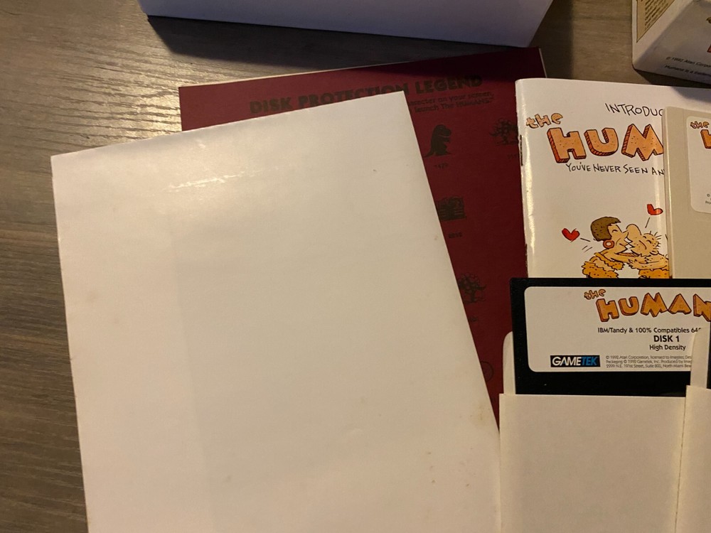 1992 PC GAME INTRODUCING THE HUMANS BY GAMETEK FOR IBM / TANDY PLATFORM