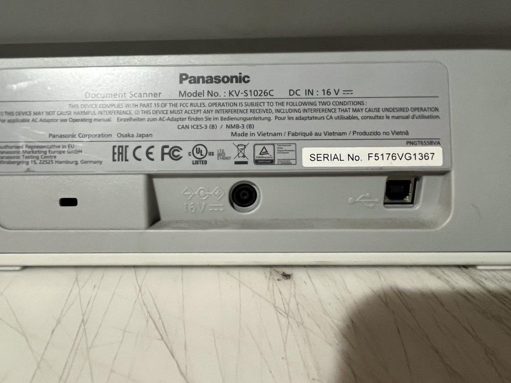 Panasonic KV-S1026C Document Scanner