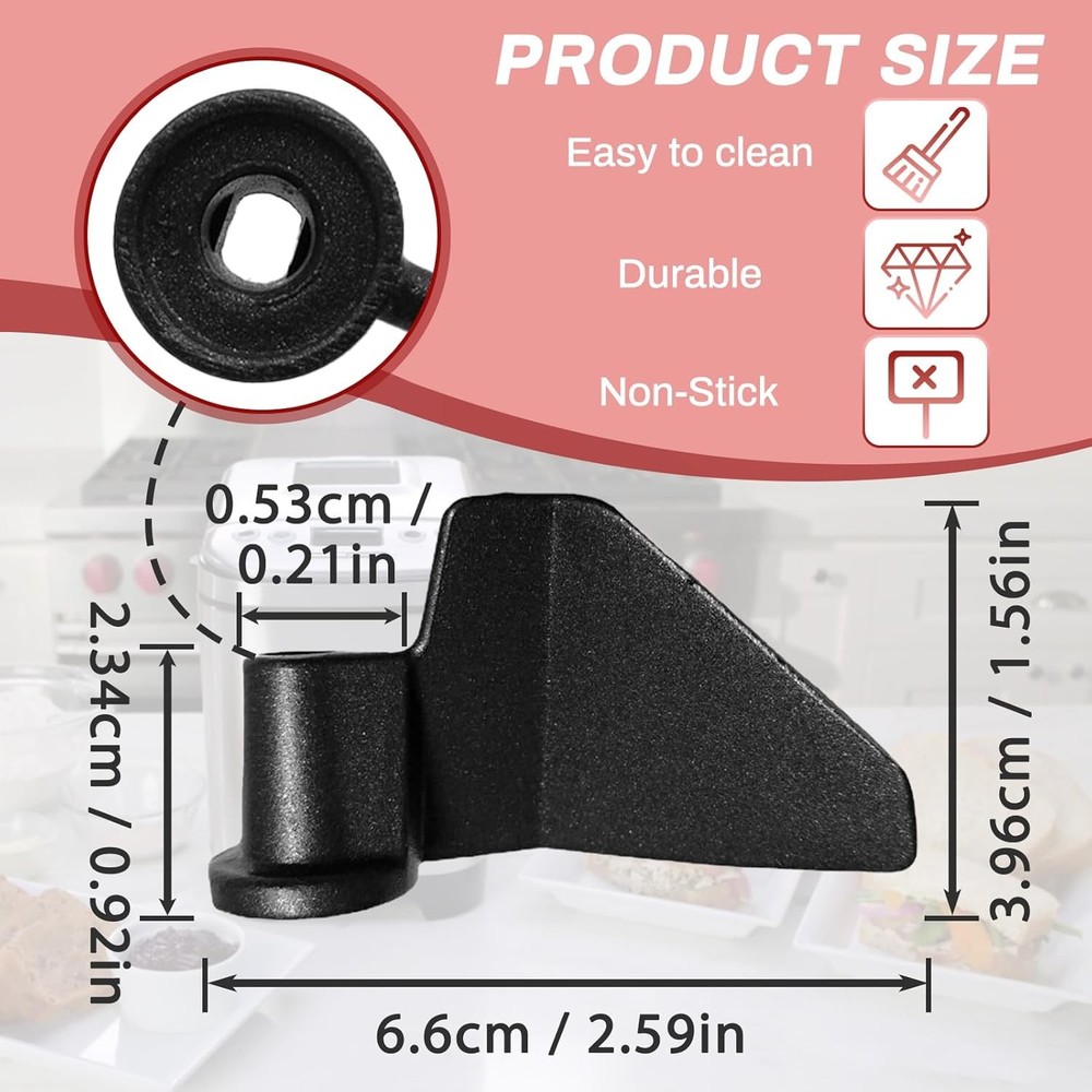 2-Pack CBK-110KP Kneading Paddle for Cuisinart Bread Maker Machine - Fits Model