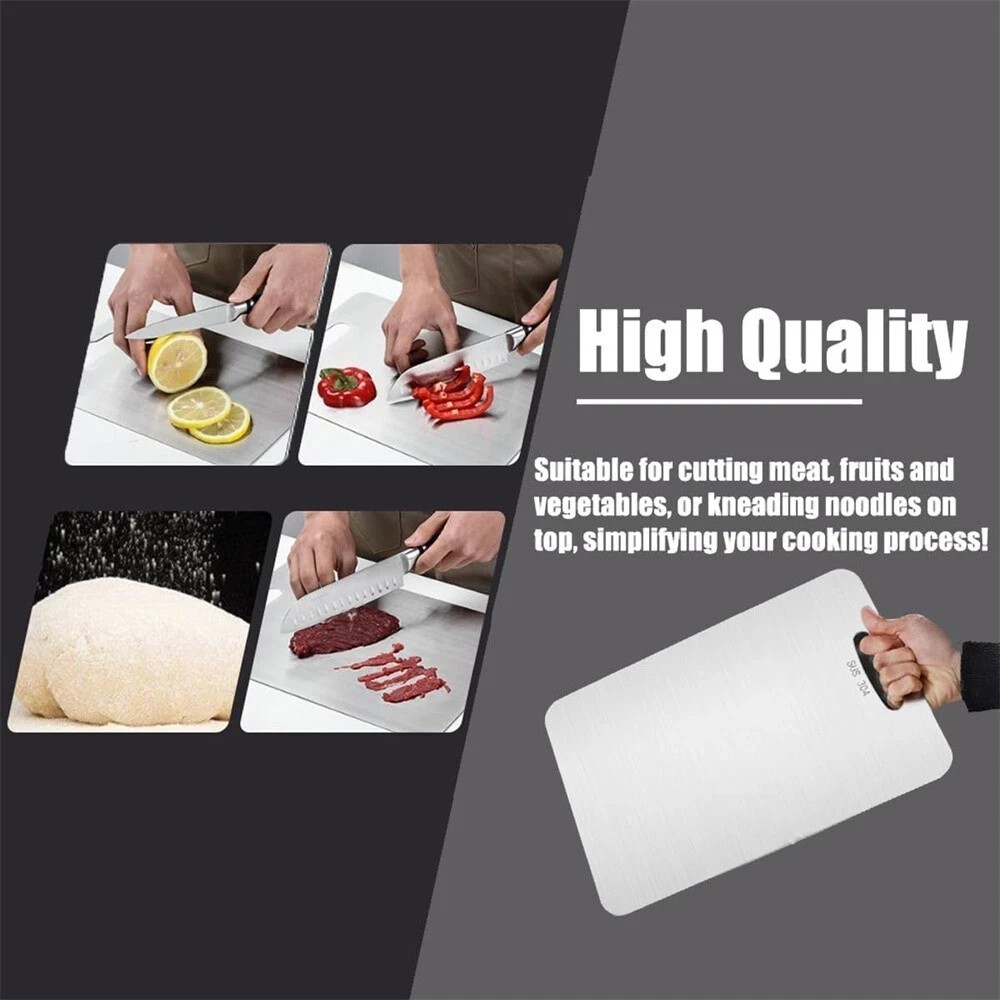 Titanium Cutting Board Double-Sided Titanium Cutting Boards for Kitchen Camping~