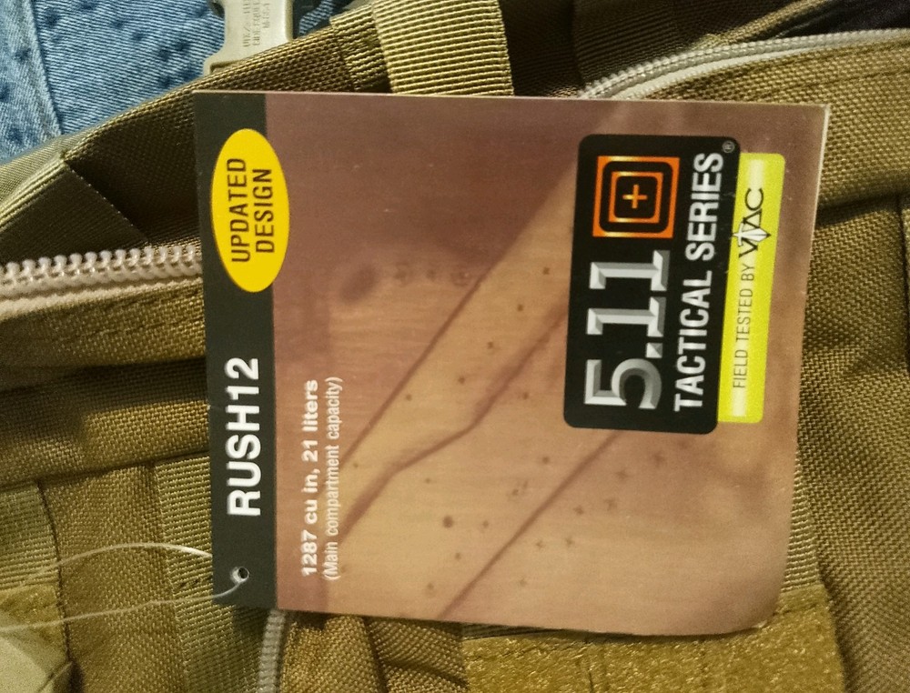 5.11 Tactical GEN 1 RUSH12 Backpack, Sandstone