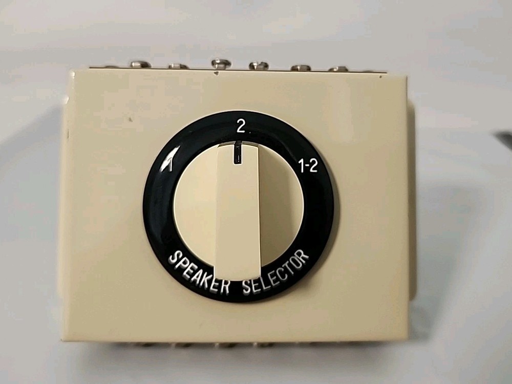 VTG Stereo 2, 1-2 Speaker Selector Switch Left Right Amp Untested Japan Gift