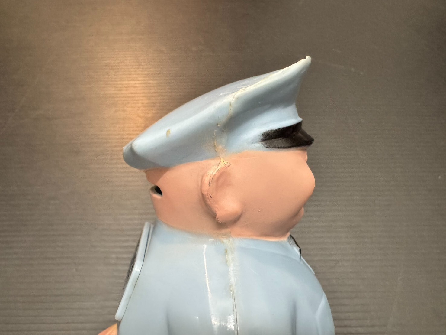 NOS 50s Vintage ESSO Gas Oil Station Advertising Fat Man Coin Bank Figure vespa