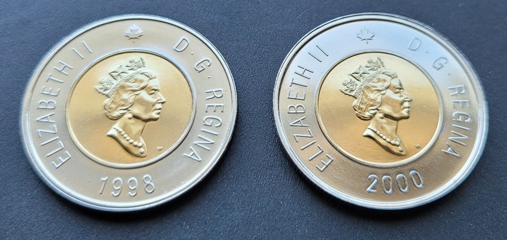 ***  CANADA  COMBO  TOONIES  1998W  &  2000W  ***  FROM   MINT  SETS  ***