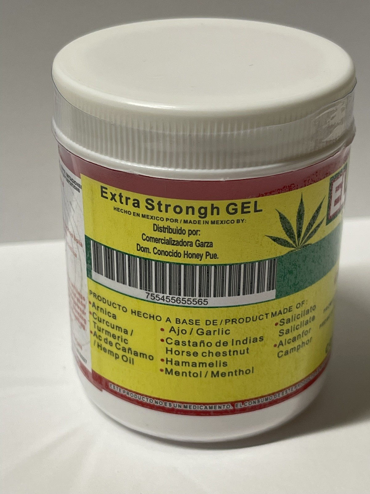 Marihuanol con Arnica el 120gramos /Hemp Oil Muscle Rub Gel With Arnica Menthol