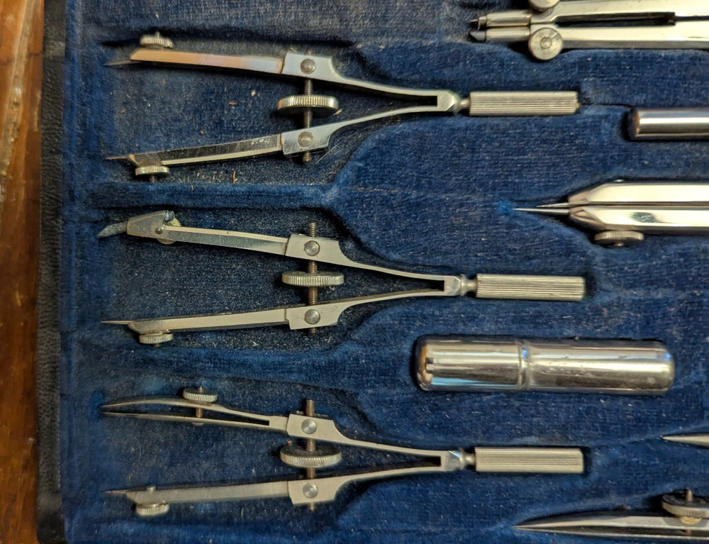 VTG ALVIN No 709 - COMPLETE Precision Drawing Architect Drafting Instruments Set
