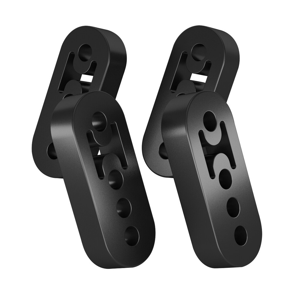 Performance Polyurethane Rubber Exhaust Hangers Adjustable Muffler Universal 4Pc