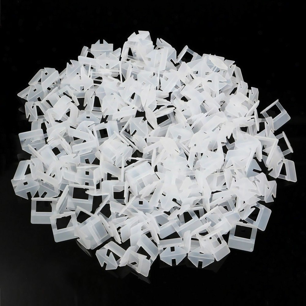 200 - 3000 Pcs Clip Tile Leveling System Kit Floor Wall Tile Spacer Tiling Tool