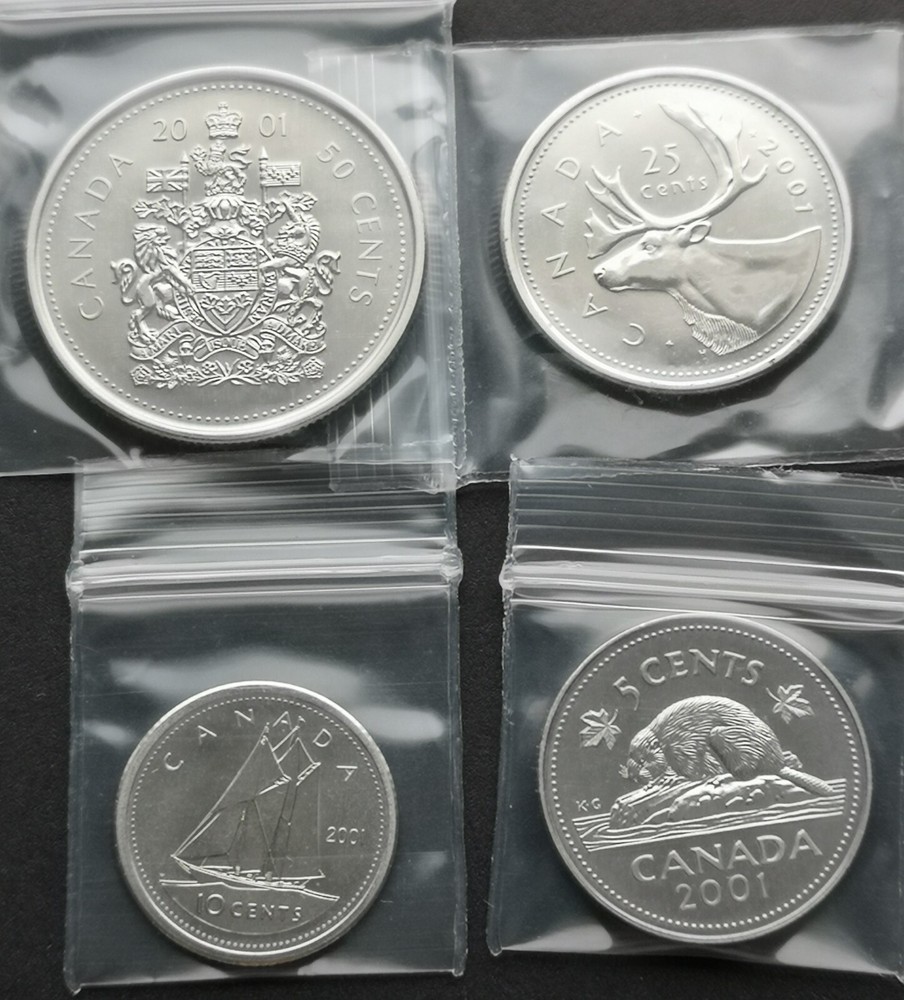 *** CANADA  2001  SPECIMEN  COINS  SET ***