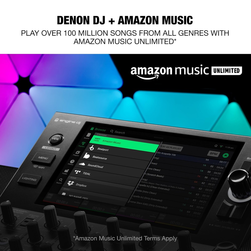 Denon DJ SC LIVE 4 Standalone Controller with Stem Live 4 Black