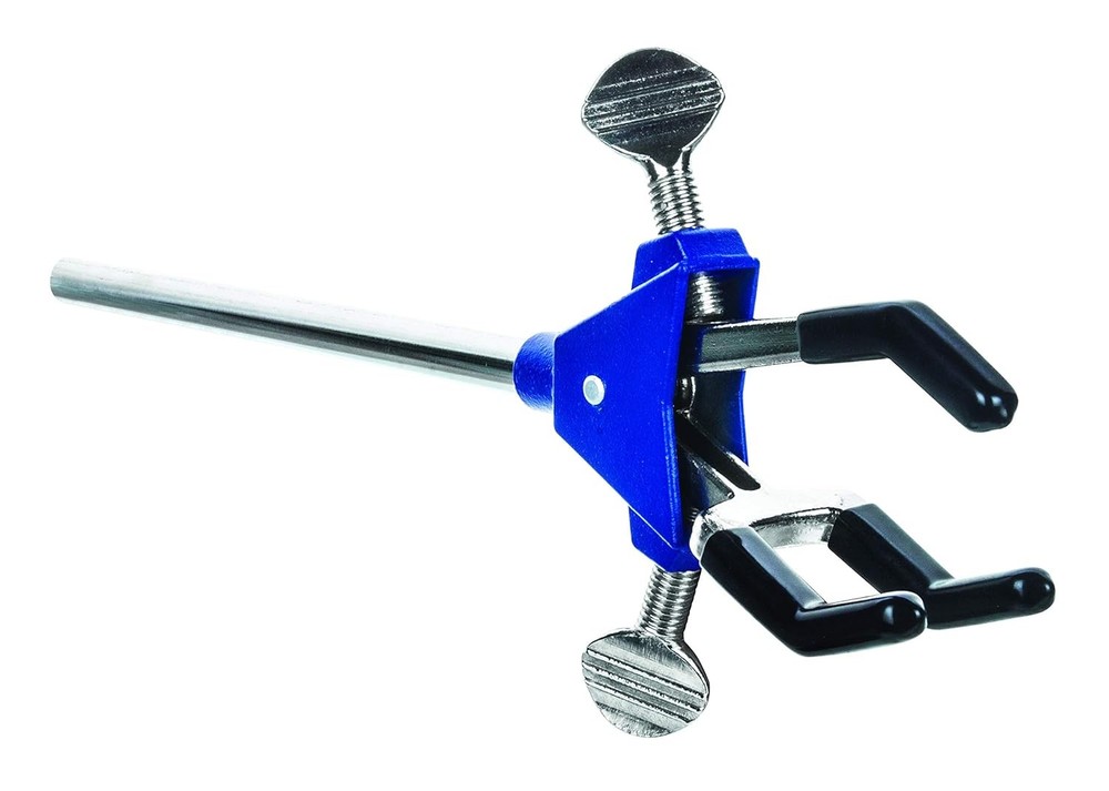 Three Finger Adjustable Lab Clamp with Rod
