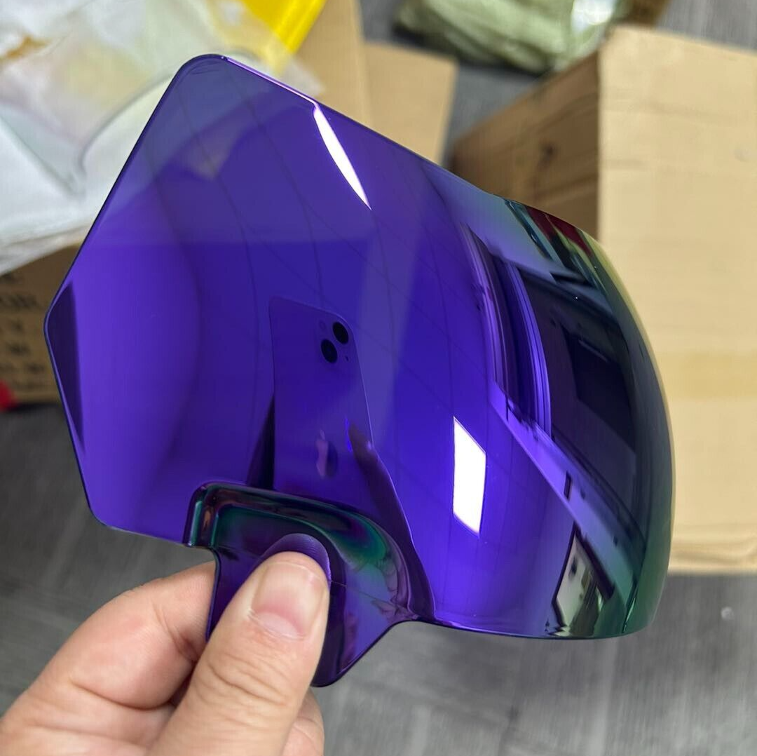 REVO PURPLE SPEED FLEX & F7 Full Size Football Helmet Oculus Visor W/Clips