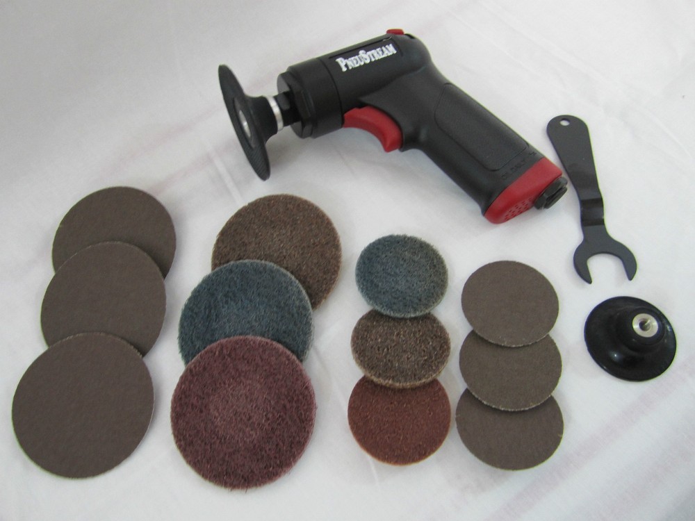 PneuStream Surface Conditioning Kit 3" and 4" NyLock Backing Pads kit #12357