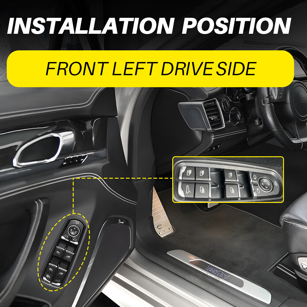 Driver Left Side Window Switch Control 7PP959858 For 2011-2014 Porsche Cayenne